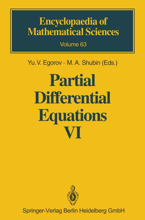 Produktbild: Partial Differential Equations VI
