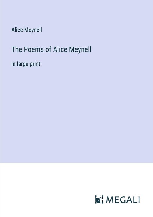 Produktbild: The Poems of Alice Meynell