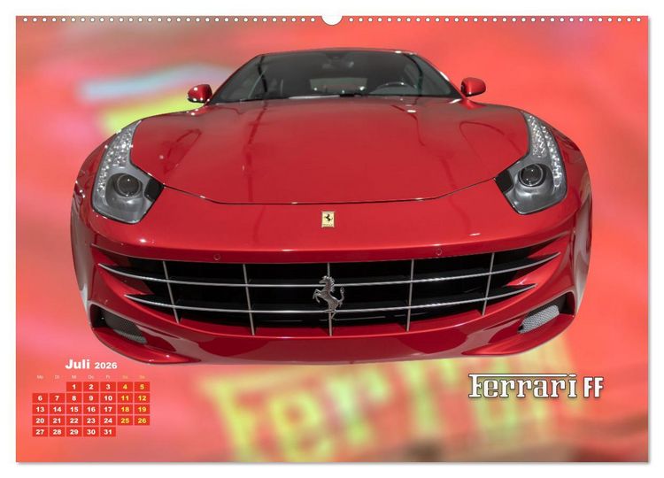 Produktbild: Ferrari - Synonym f&uuml;r Motorsport (Wandkalender 2026 DIN A2 quer), CALVENDO Monatskalender