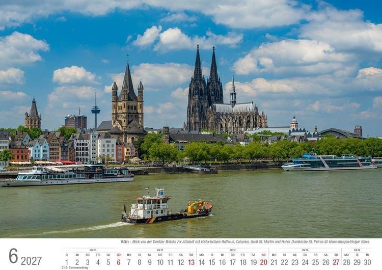 Produktbild: K&ouml;ln 2027 Bildkalender A4 quer, spiralgebunden