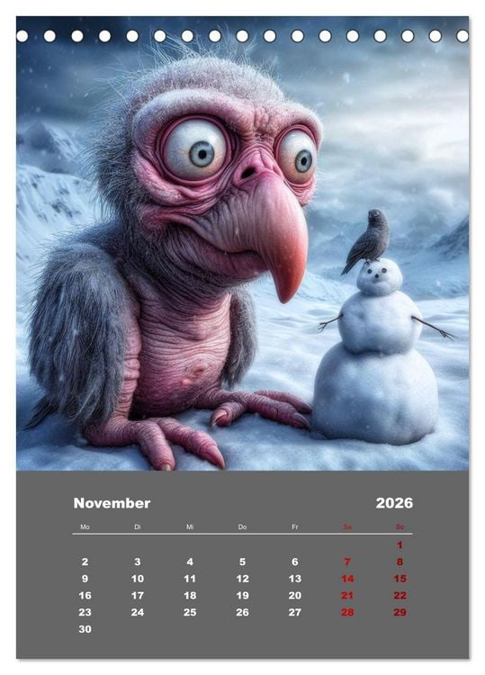 Produktbild: Waldo und Stefler (Tischkalender 2026 DIN A5 hoch), CALVENDO Monatskalender