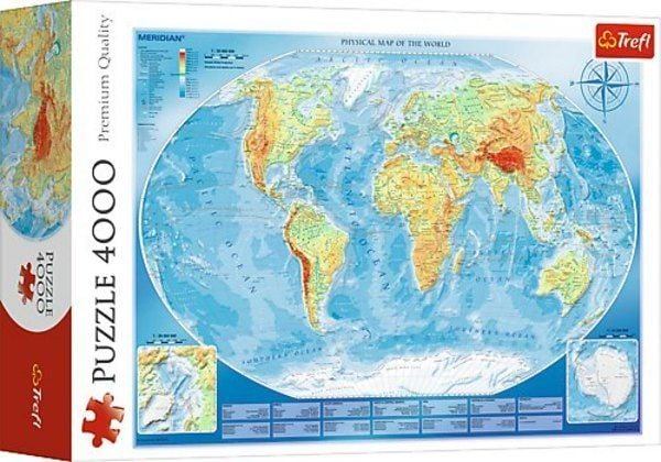 Produktbild: Gro&szlig;e physische Landkarte (Puzzle)