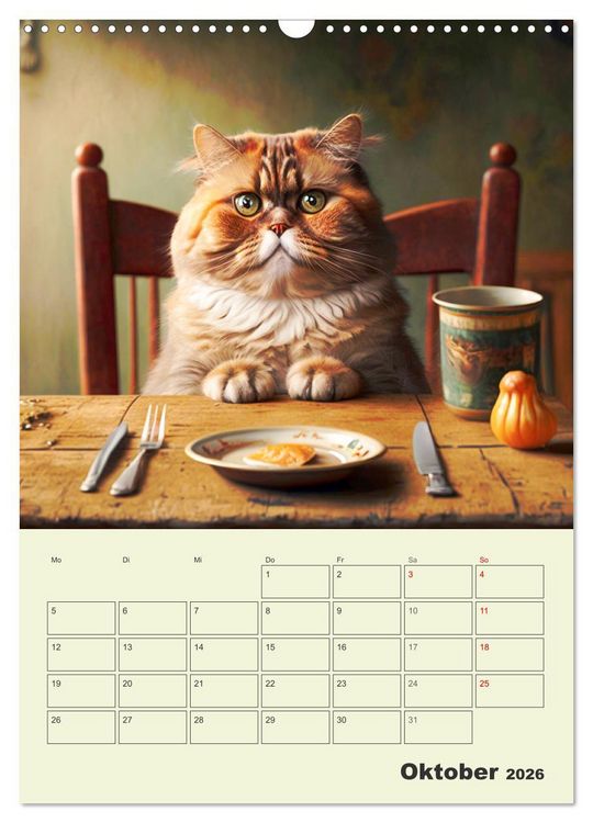 Produktbild: Jetzt ist die Katze aus dem Sack! Katzenspa&szlig; vom Feinsten! (Wandkalender 2026 DIN A3 hoch), CALVENDO Monatskalender