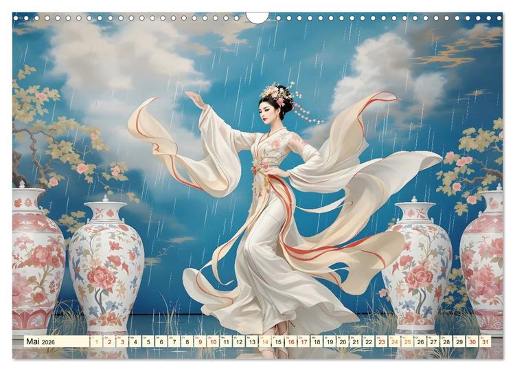 Produktbild: Rhythmus der chinesischen Anmut (Wandkalender 2026 DIN A3 quer), CALVENDO Monatskalender