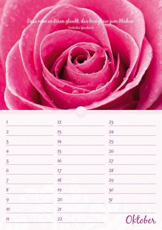Produktbild: Geburtstagskalender Bl&uuml;tenpracht - immerw&auml;hrend - (21 x 30)