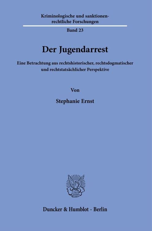 Produktbild: Der Jugendarrest.