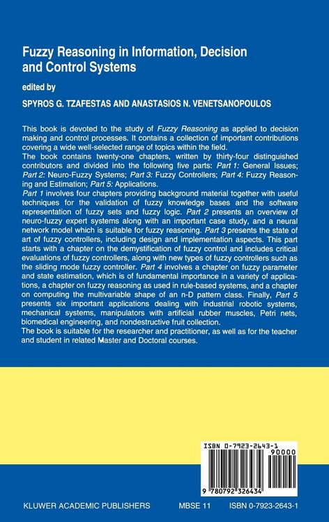 Produktbild: Fuzzy Reasoning in Information, Decision and Control Systems