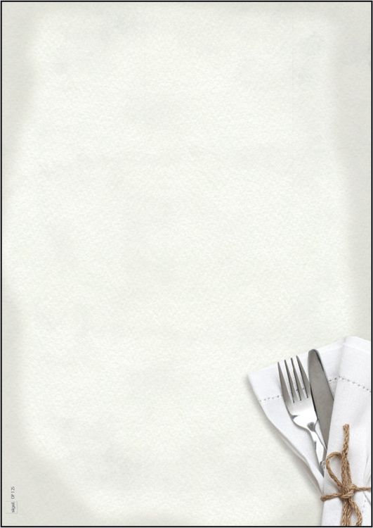 Produktbild: SIGEL Design-Papier, Men&uuml; Speisen