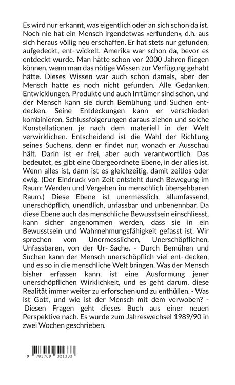 Produktbild: Der Mensch und das Unersch&ouml;pfliche