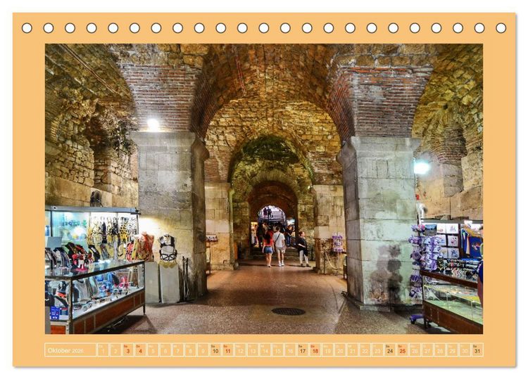 Produktbild: SPLIT Kroatien - Dalmatien (Tischkalender 2026 DIN A5 quer), CALVENDO Monatskalender