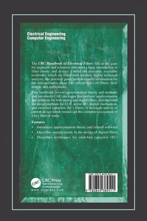 Produktbild: CRC Handbook of Electrical Filters