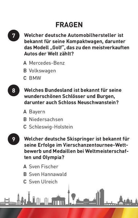 Produktbild: Deutschland-Quiz I ab 10 Jahren