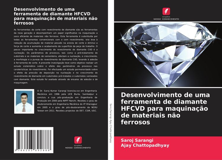 Produktbild: Desenvolvimento de uma ferramenta de diamante HFCVD para maquina&ccedil;&atilde;o de materiais n&atilde;o ferrosos