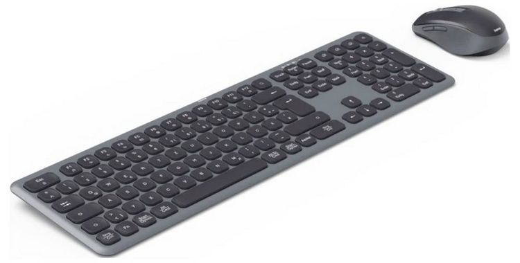 Produktbild: Hama Multi-Device-Tastatur-Maus-Set "WKM-550", kabellos, Funk/BT, SW, QWERTZ DE Kabellos Tastatur, Maus-Set Deutsch, QWERTZ Schwarz