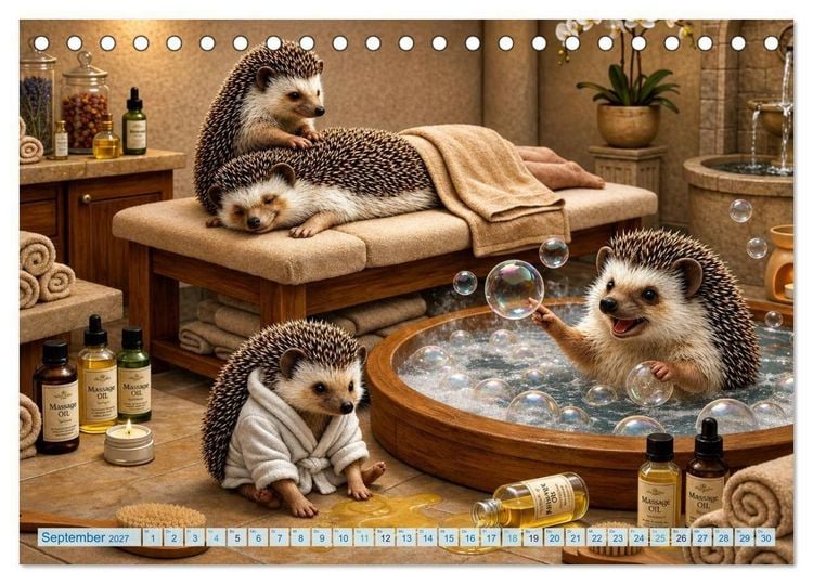 Produktbild: Die zauberhafte Welt der Iglis (Tischkalender 2027 DIN A5 quer), CALVENDO Monatskalender