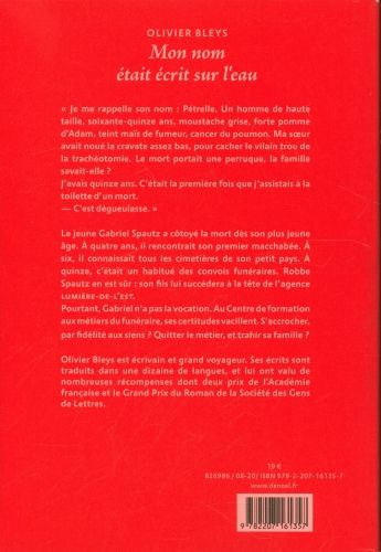 Produktbild: Mon nom &eacute;tait &eacute;crit sur l'eau