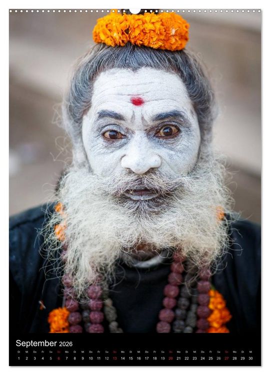 Produktbild: Portraits aus Indien (Wandkalender 2026 DIN A2 hoch), CALVENDO Monatskalender