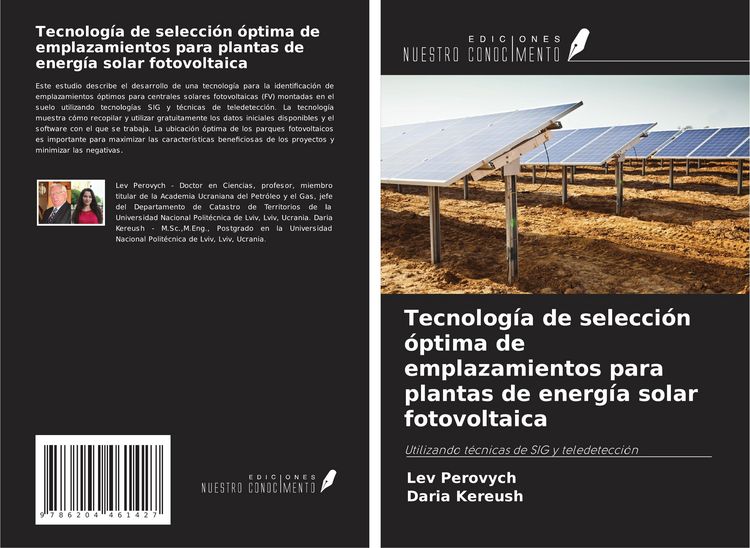 Produktbild: Tecnolog&iacute;a de selecci&oacute;n &oacute;ptima de emplazamientos para plantas de energ&iacute;a solar fotovoltaica