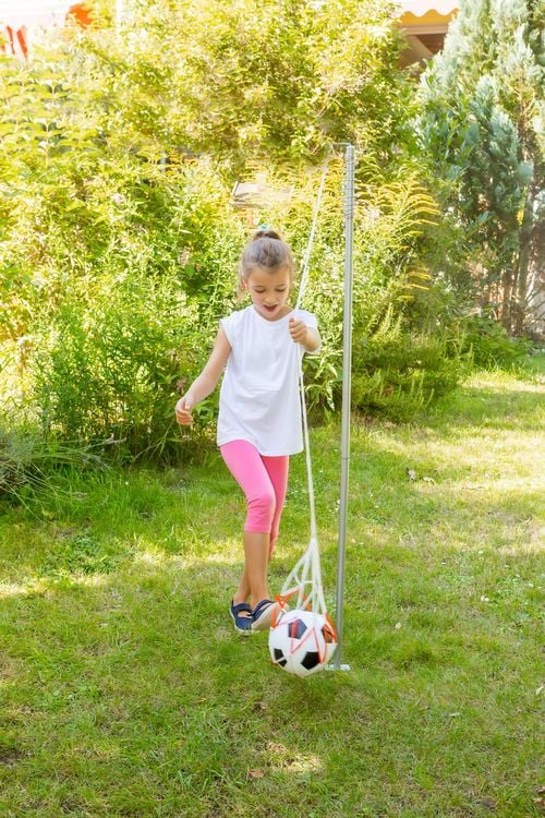 Produktbild: New Sports Fu&szlig;ball Trainer-Set, Stange+Ball