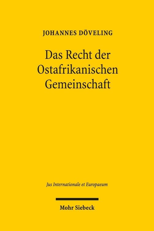 Produktbild: Das Recht der Ostafrikanischen Gemeinschaft