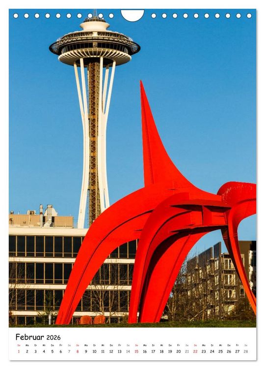 Produktbild: Seattle - Moderne Stadt des Nordwestens (Wandkalender 2026 DIN A4 hoch), CALVENDO Monatskalender