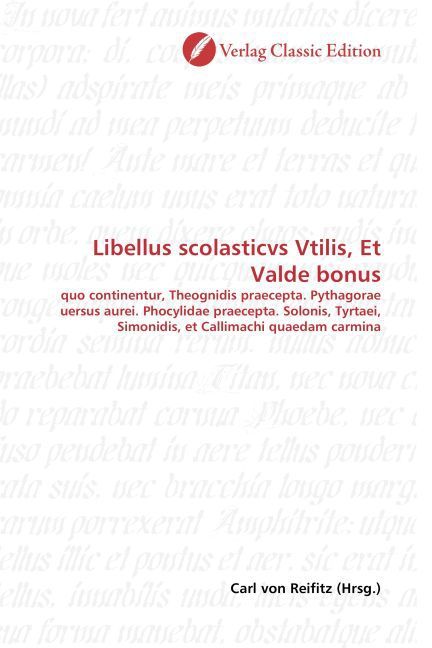 Produktbild: Libellus scolasticvs Vtilis, Et Valde bonus