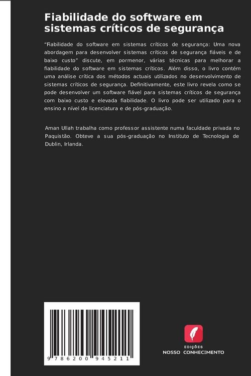 Produktbild: Fiabilidade do software em sistemas cr&iacute;ticos de seguran&ccedil;a