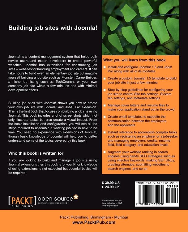 Produktbild: Building Job Sites with Joomla!