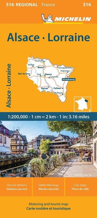 Produktbild: Michelin Regional France Alsace, Lorraine Map