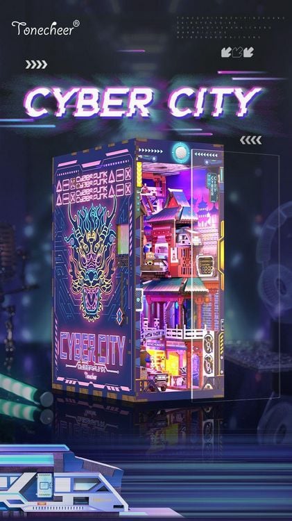 Produktbild: Book Nook DIY B&uuml;cherecke Cyber City