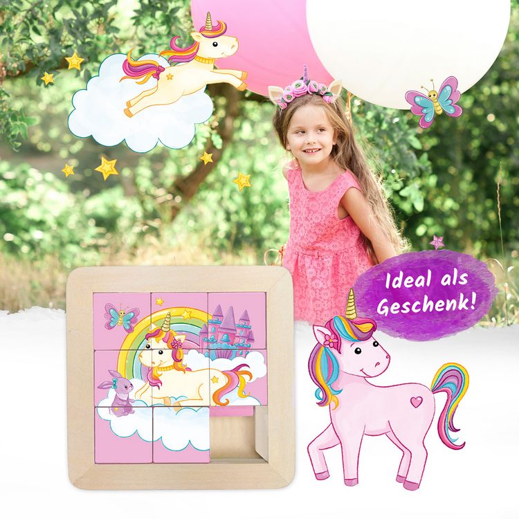 Produktbild: Tr&ouml;tsch Schiebepuzzle Einhornwelt