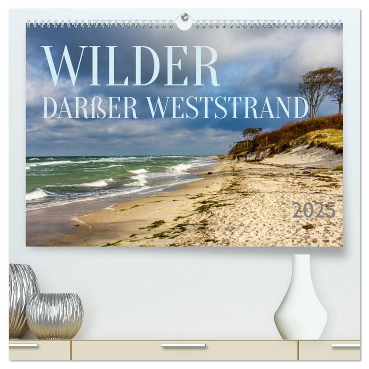 Produktbild: Wilder Dar&szlig;er Weststrand (hochwertiger Premium Wandkalender 2026 DIN A2 quer), Kunstdruck in Hochglanz