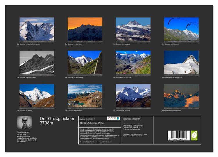 Produktbild: Der Gro&szlig;glockner 3798m (hochwertiger Premium Wandkalender 2026 DIN A2 quer), Kunstdruck in Hochglanz
