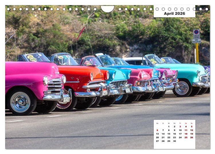 Produktbild: Kubas Oldtimer (Wandkalender 2026 DIN A4 quer), CALVENDO Monatskalender
