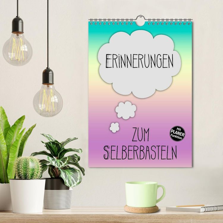 Produktbild: ERINNERUNGEN Zum Selberbasteln (Wandkalender 2026 DIN A4 hoch), CALVENDO Monatskalender