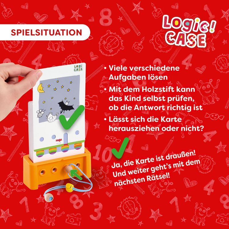 Produktbild: HABA 2013177001 - Logic! CASE SOLO-Challenge 7+, 77x R&auml;tselspa&szlig;, Denkspiel, Starter Set