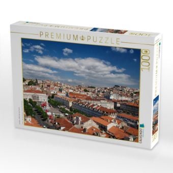 Produktbild: CALVENDO Puzzle Lissabon - Blick &uuml;ber den Rossio | 1000 Teile Lege-Gr&ouml;&szlig;e 64x48cm Foto-Puzzle f&uuml;r gl&uuml;ckliche Stunden