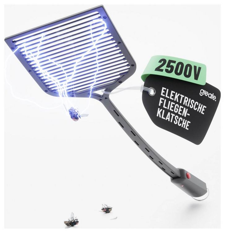 Produktbild: Greate 901019 Fliegenklatsche Strom (L x B x H) 510 x 105 x 33mm 1St.