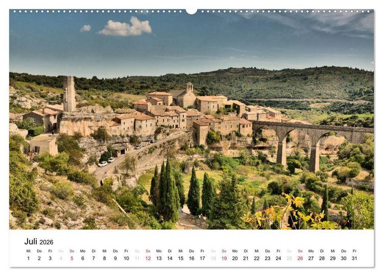 Produktbild: Languedoc-Roussillon - unter der Sonne des Midi (Wandkalender 2026 DIN A2 quer), CALVENDO Monatskalender