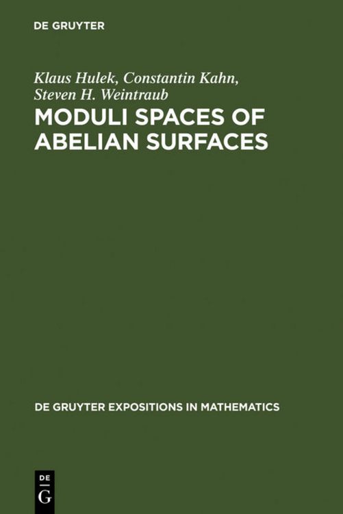 Produktbild: Moduli Spaces of Abelian Surfaces