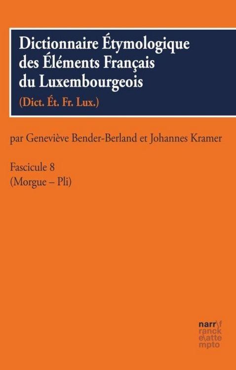 Produktbild: Dictionnaire &Eacute;tymologique des &Eacute;l&eacute;ments Francais du Luxembourgeois