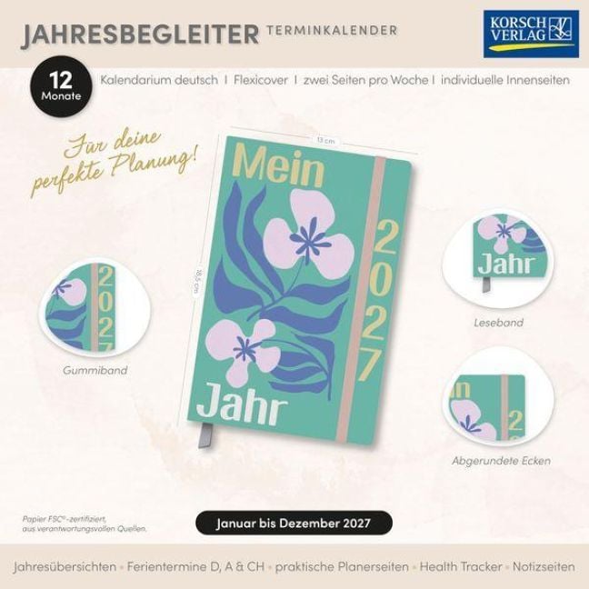 Produktbild: Terminkalender Jahresbegleiter Mein Jahr 2027