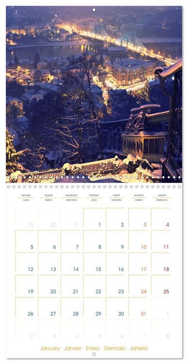Produktbild: Romantic Dresden (Wall Calendar 2026 12 &times; 12 Inch) CALVENDO 12 Month Wall Calendar