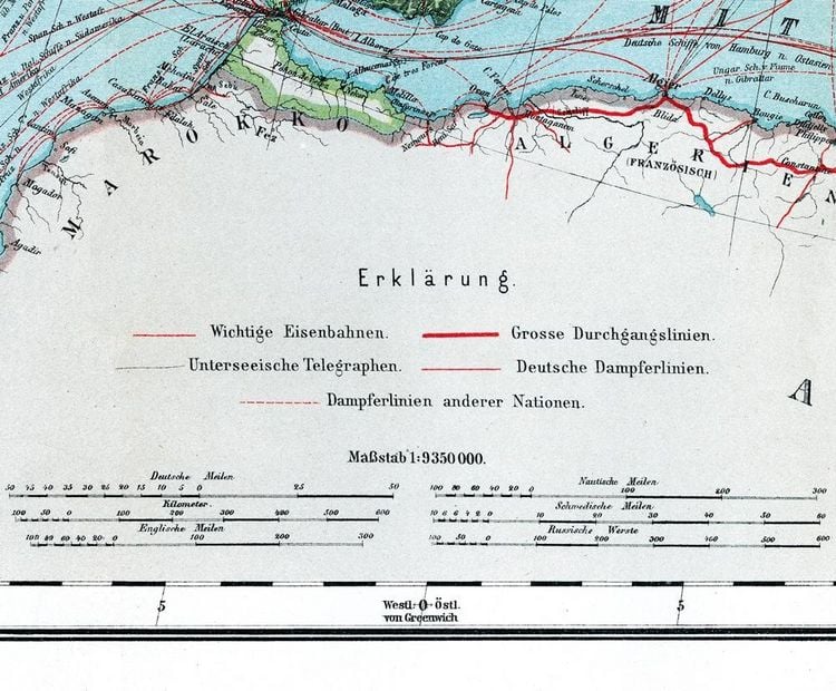 Produktbild: General-Karte von Europa - um 1910 [gerollt]