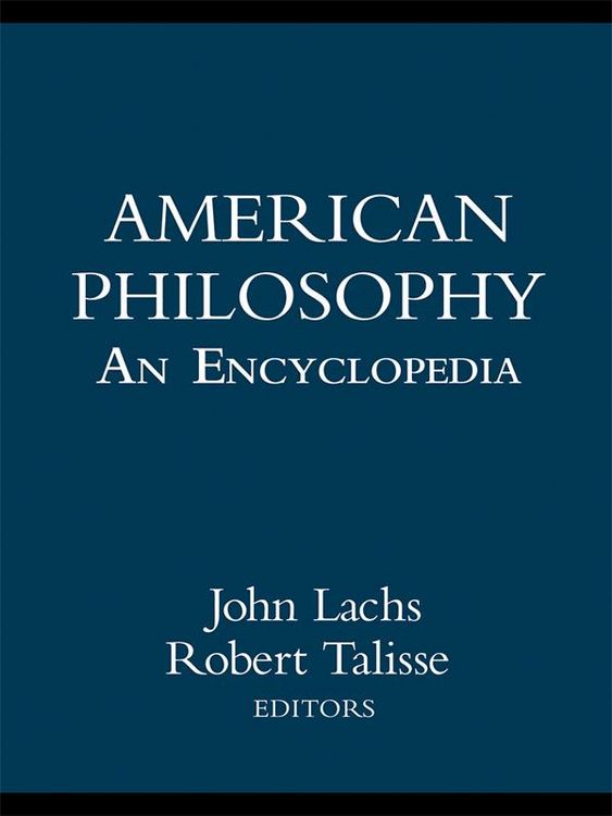 Produktbild: American Philosophy: An Encyclopedia