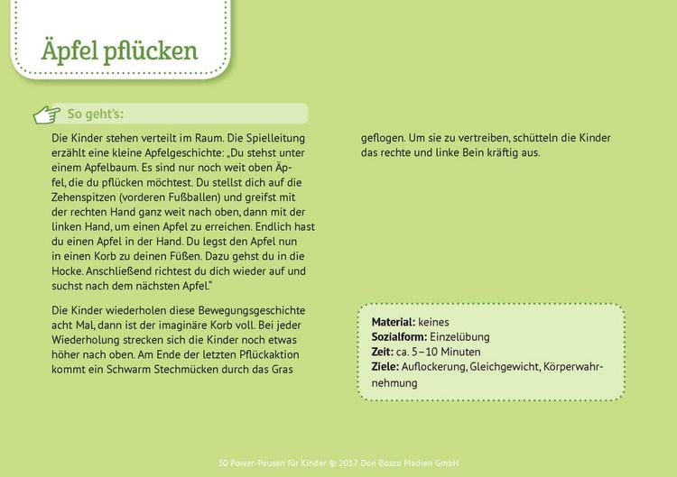 Produktbild: 30 Power-Pausen für Kinder