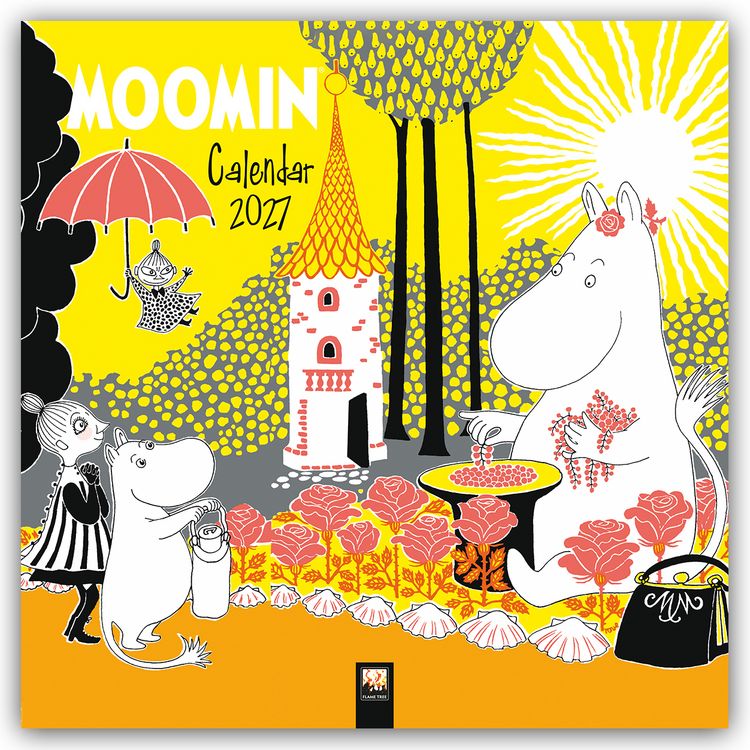 Produktbild: Tove Jansson: Moomin &ndash; Mumins 2027 &ndash; Original Flame Tree Publishing-Kalender [Kalender]