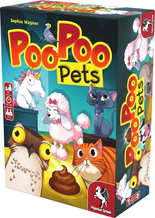 Produktbild: Pegasus 18338G - Poo Poo Pets, Geschicklichkeitsspiel