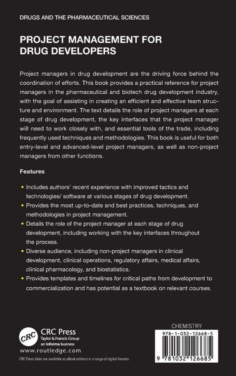 Produktbild: Project Management for Drug Developers