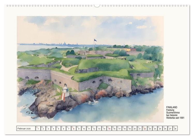 Produktbild: Europ&auml;ische Welterbest&auml;tten (Wandkalender 2026 DIN A2 quer), CALVENDO Monatskalender
